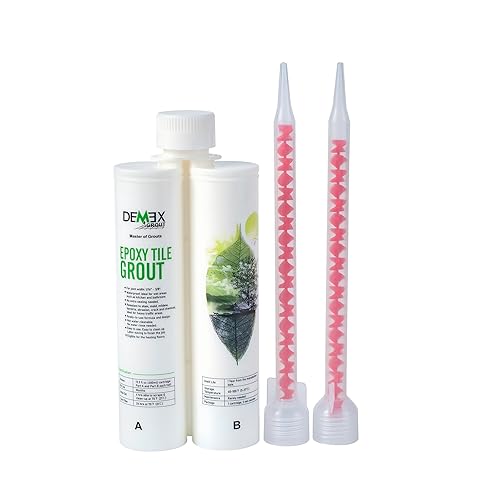 Lechada epoxi para azulejos y piedras, impermeable, manchas, moho, moho, grietas y químicos resistente para suelo y pared, lista para usar, fácil de