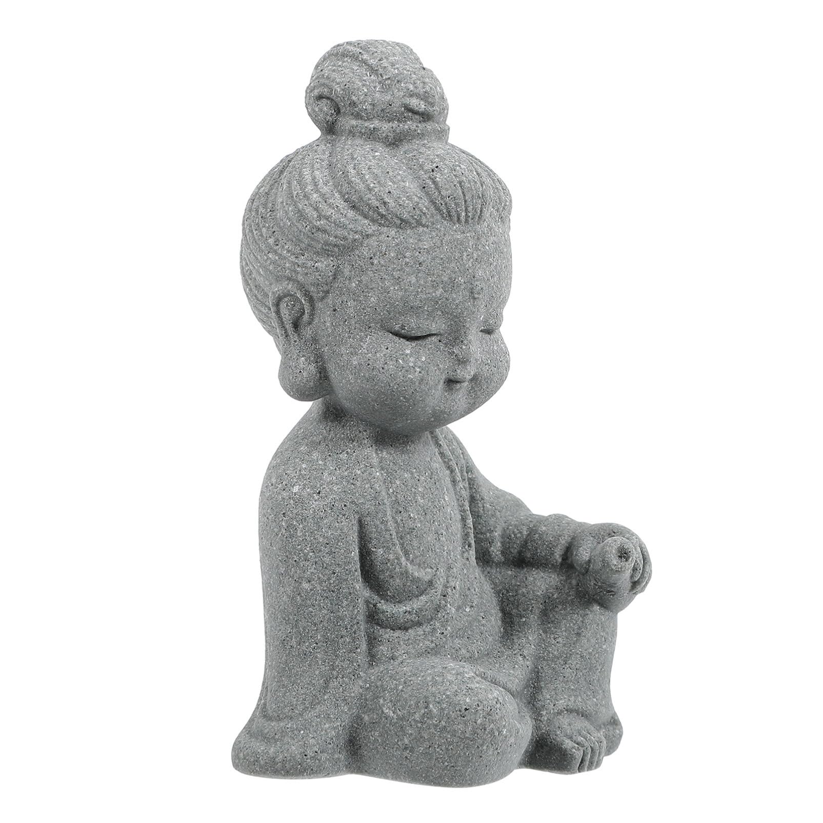 Happyyami Pequeña Estatua De Buda Pecera De Piedra De Buda Hecha A Mano Estatuilla De Estatua De Buda Decoración De Acuario Accesorios Para Pecera Betta Adorno Pequeño Buda De Piedra