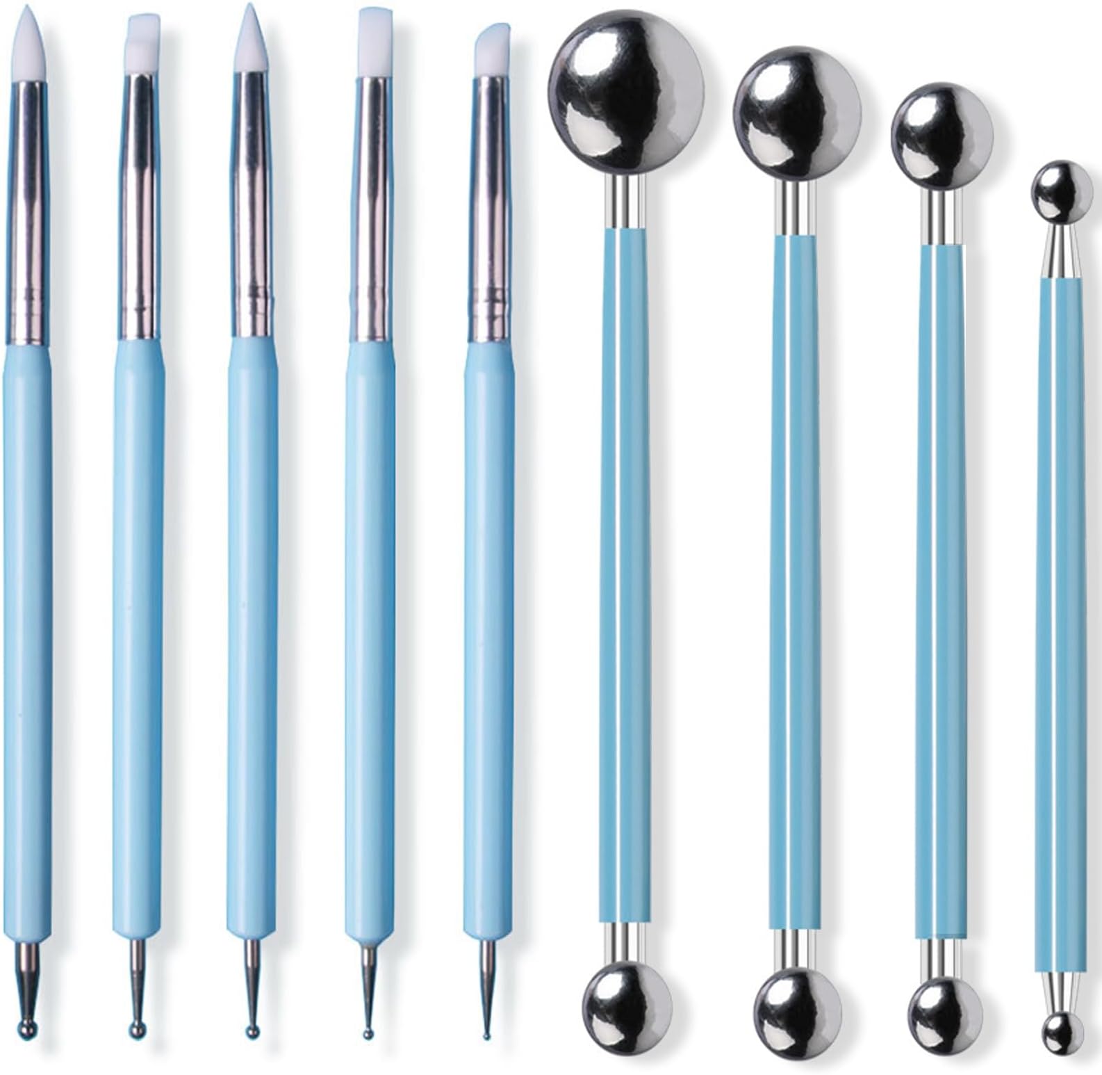 Tyenaza 2-tlg. Skulpturen-Tauchzange - Edelstahl Töpferwerkzeug Mit Hitzebeständigem Griff