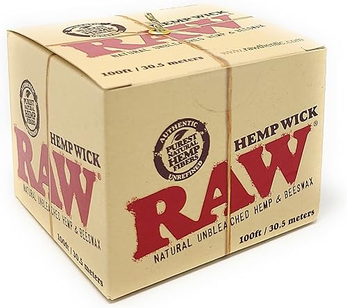 RAW Carrete de hilo de cáñamo - fibra natural de cáñamo y cera de abejas - 100 pies