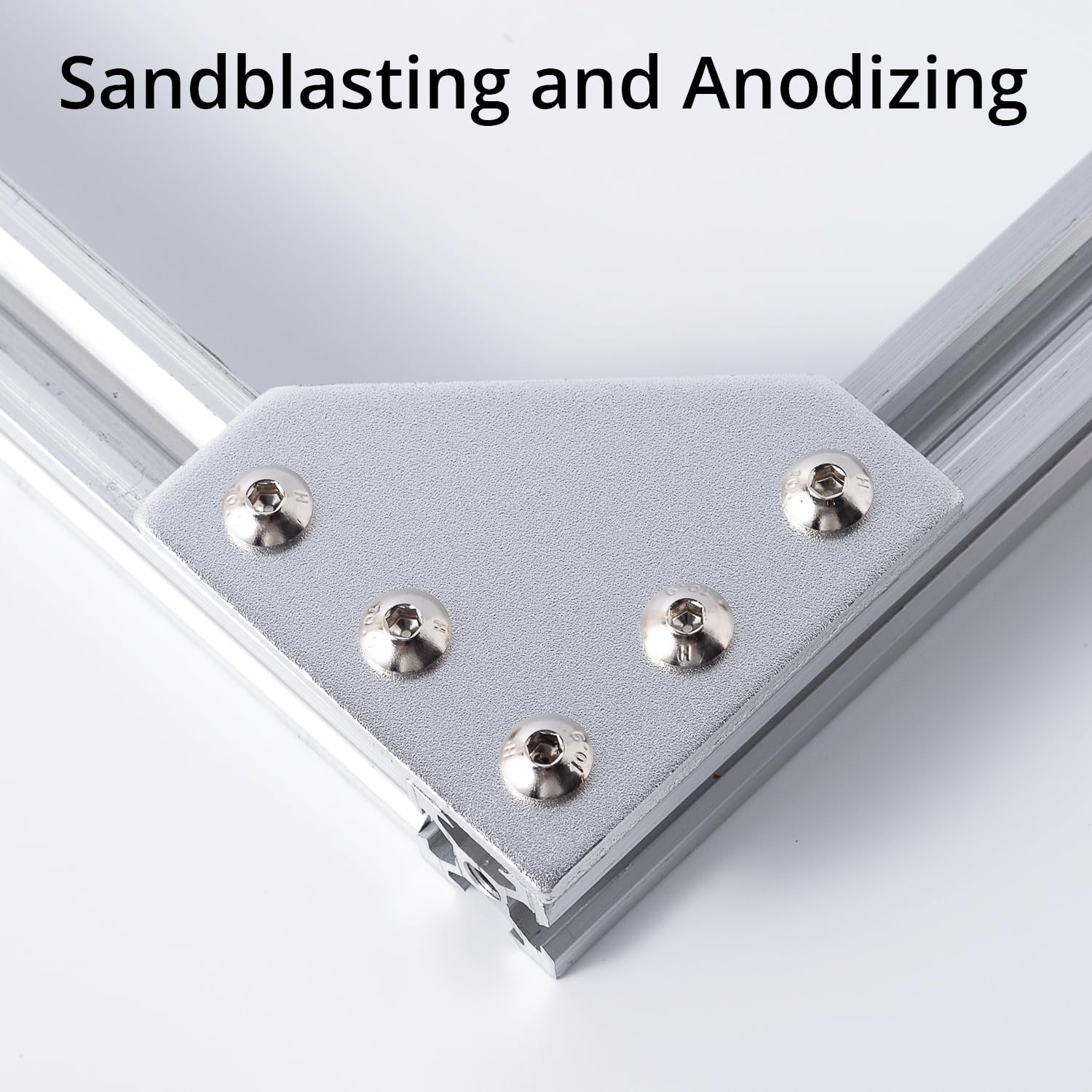 2020 Aluminum Profile Connector Kit - 15 L & 15 T Plates With Screws, T-Nuts, Wrench For 20x20mm Extrusion - View #5