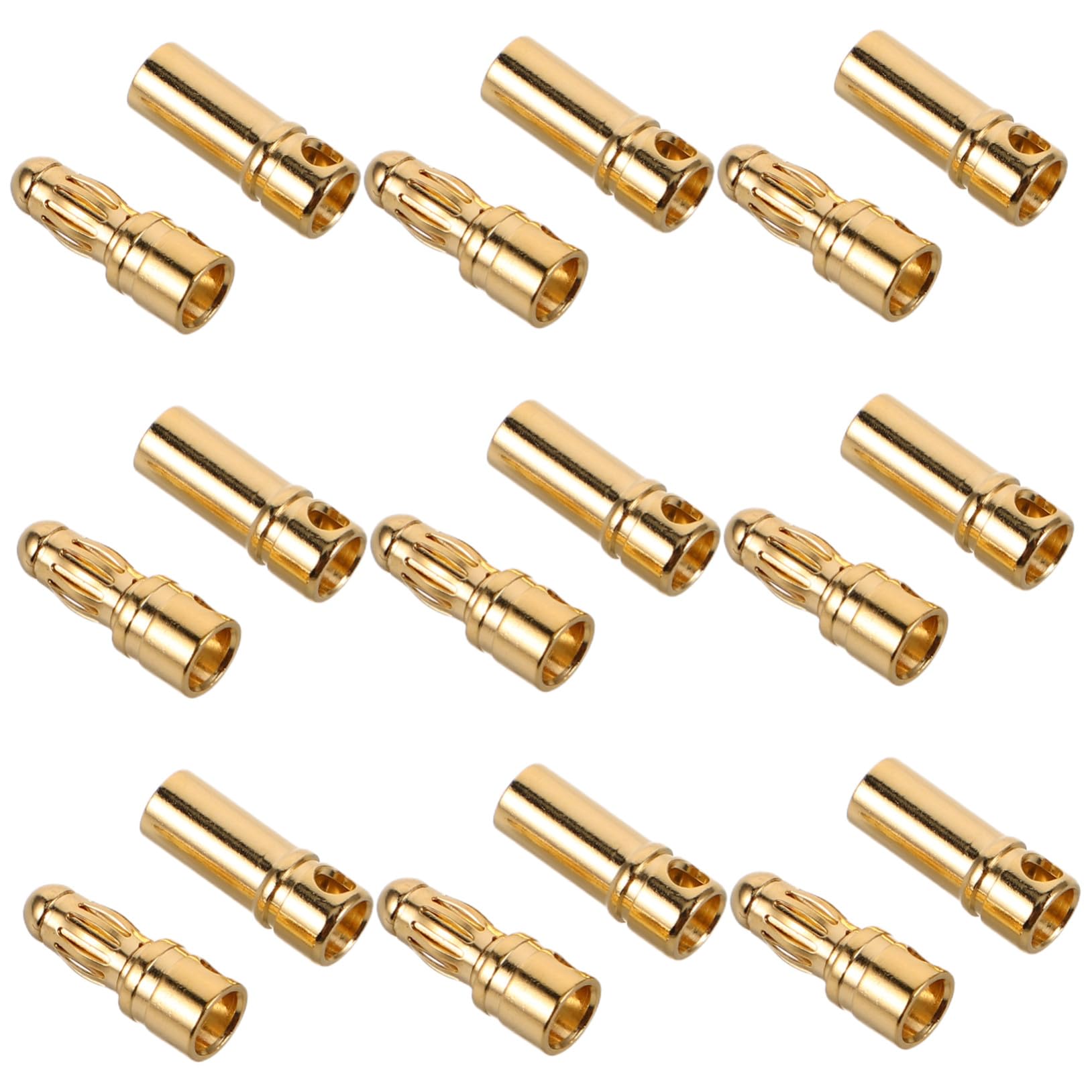 Conectores banana chapados en oro PLAFOPE de cobre para motor de aviación RC 8