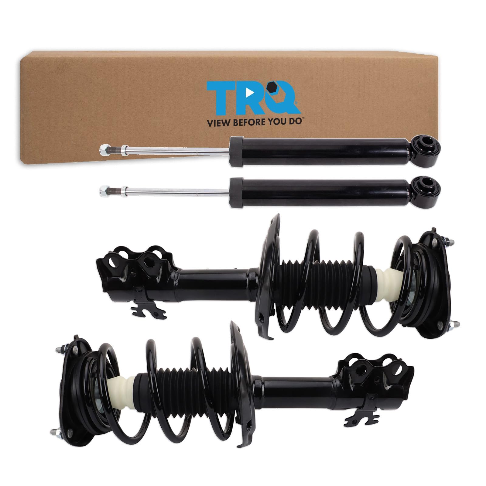 TRQ Front and Rear Complete Strut Assembly &amp; Shock Absorber Kit Compatible with 2020-2022 Toyota Corolla