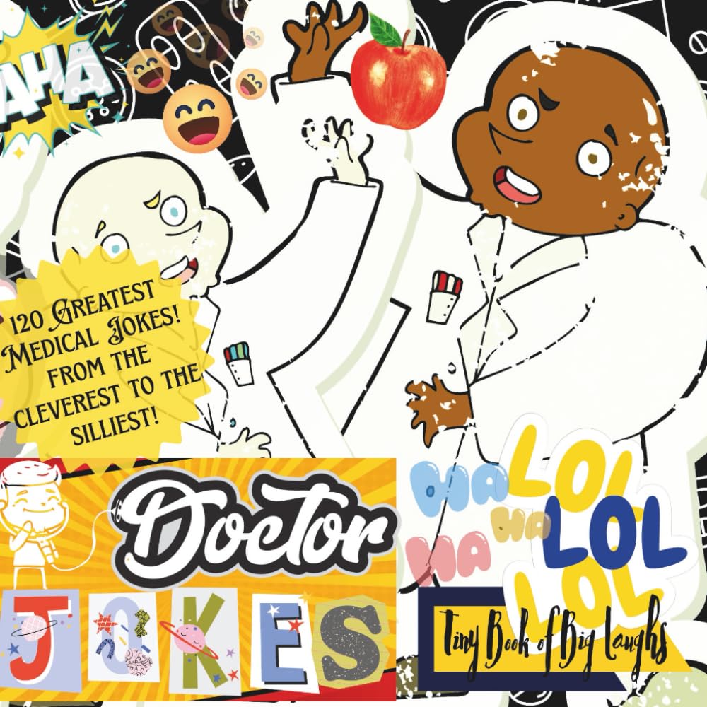 "Doctor Jokes" Mini Jokebook; Pocket Sized (6x6"); 120 Greatest Medical Jokes!: 'Tiny Book of Big Laughs' Collection (Library of Laughs)