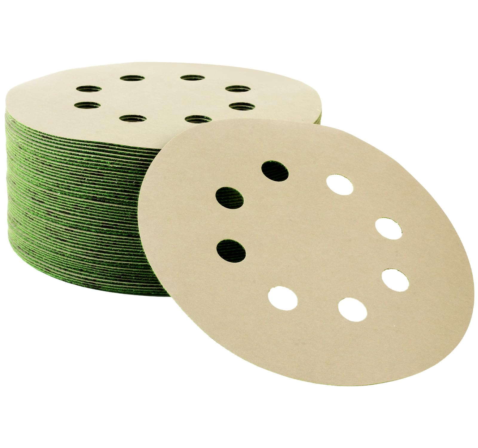 50 PCS 125mm Sanding Discs 3000 Grit Wet and Dry Sandpaper 8-Hole Hook and Loop Sandpaper Round Orbital Random Sander Discs for Polishing Wood, Metal, Wall and Car
