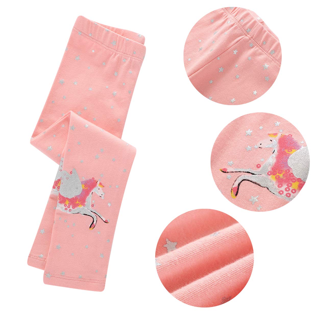 EmaoFun Legging Enfant Fille,Lot de 3,2-7 Ans