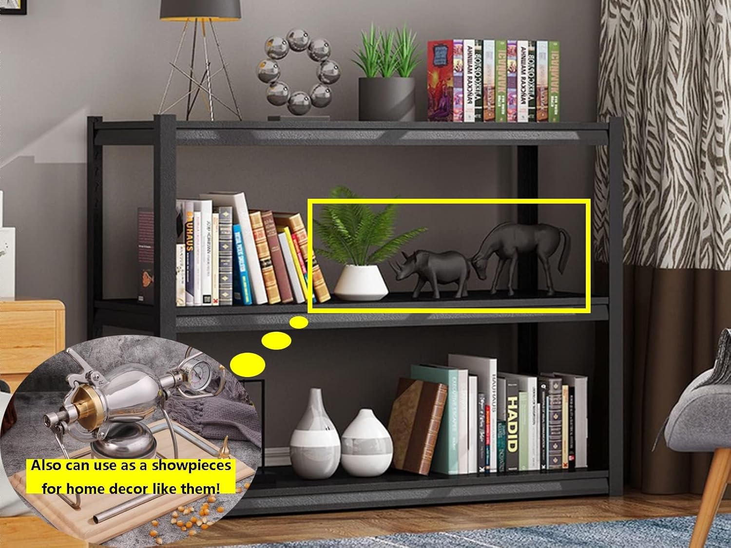 DIY Retro Mini Popcorn Machine Popcorn Poppers Old Fashioned Stainless Steel Popcorn Maker Small Vintage Popcorn Popper Machines with Mini Popcorn Bag Popcorn (260ml)