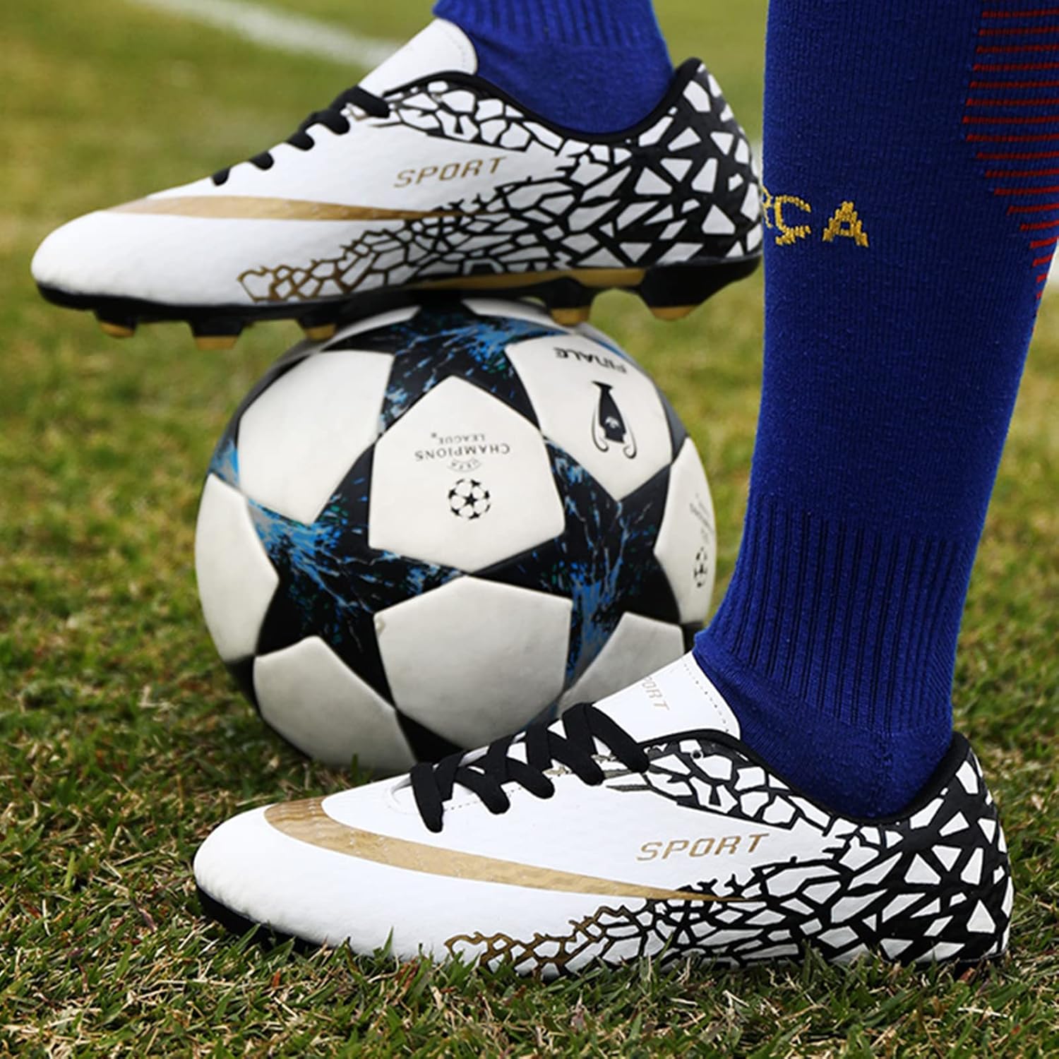 9490円 100 品質 Yandme Mens Turf Soccer Shoes Cleats Breathable Spikes Boys Outdoor Indoor