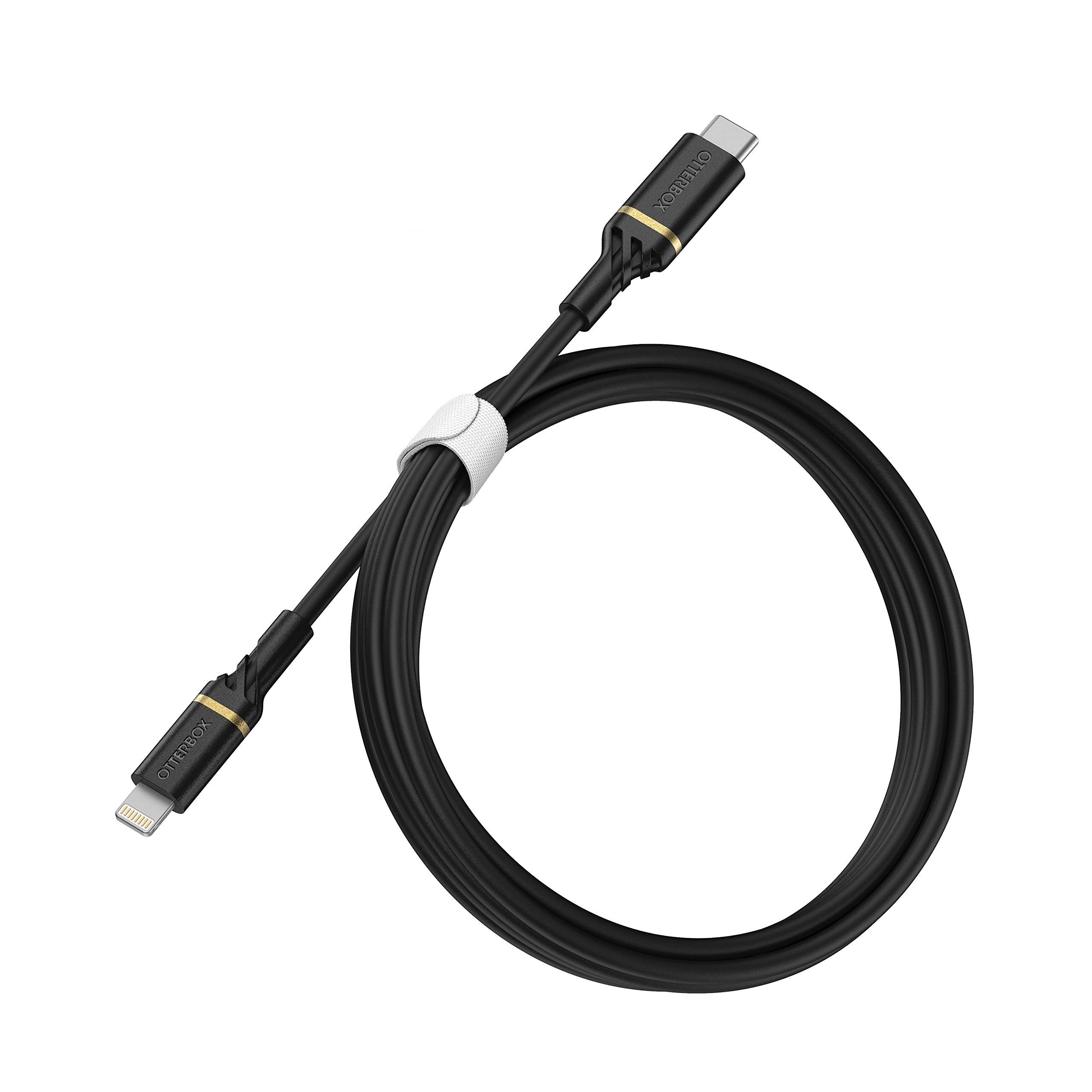 OtterBox cavo USB-C a Lightning, di ricarica Fast Charging ultra resistente per iPhone e iPad, certificato MFi, ultra robusto, testato per pieghe e flessibilità, 1M, Nero