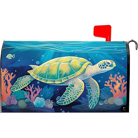 Enticing Mailbox Wraps: Seashore Sanctuary for Your Postbox