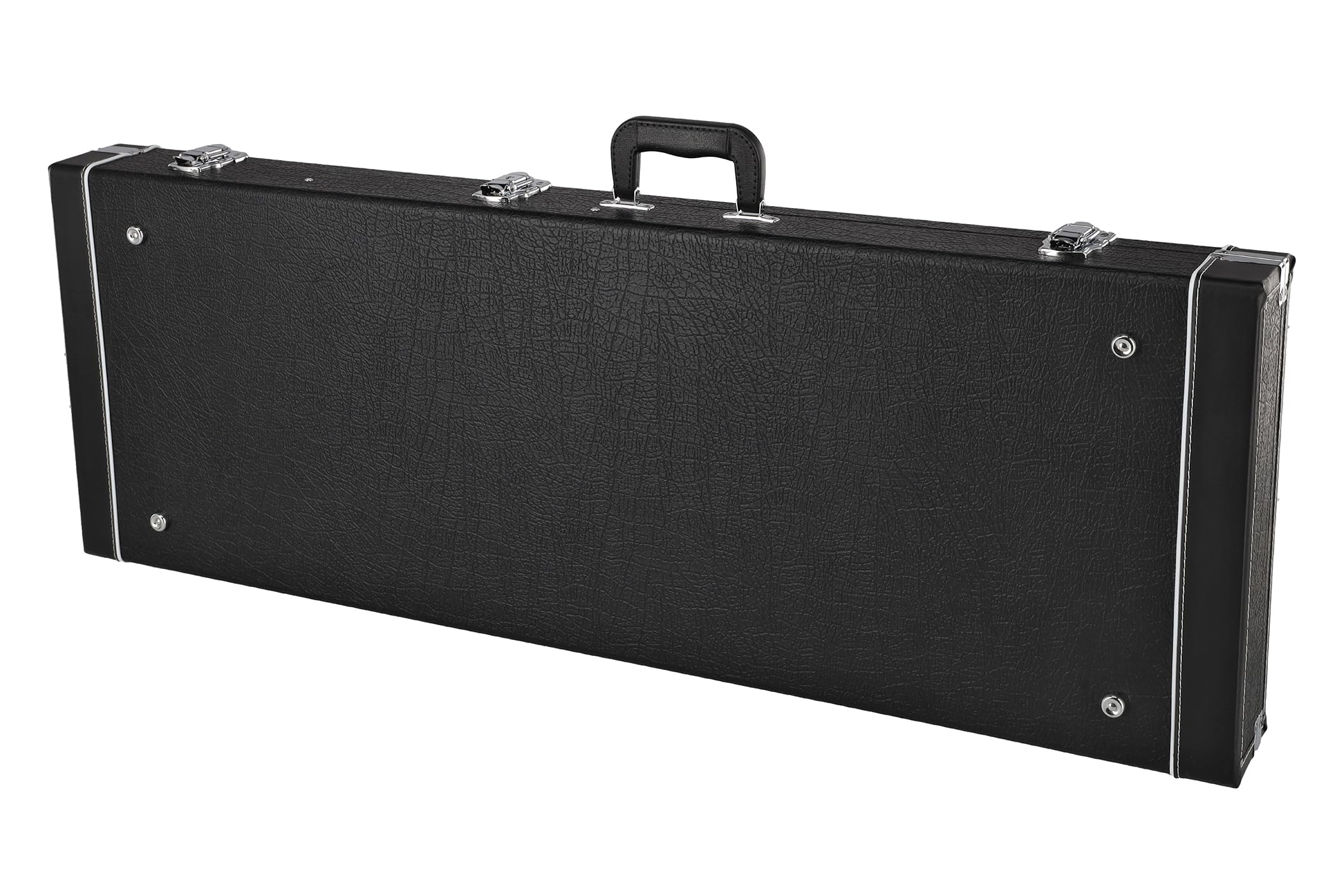GEWA étui en bois avec revêtement en plastique noir, étui pour guitare électrique universel