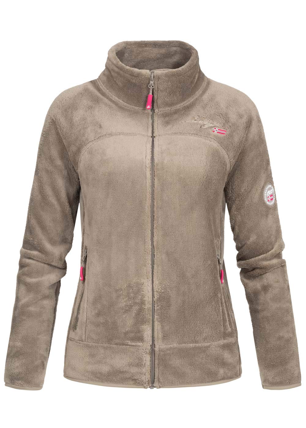 Geographical Norway Upaline Lady - Chaqueta Forro Polar Mujer Cremallera Otoño Invierno Primavera Ciente - Suéter Mujeres De Manga Larga De Piel Suave Aire Libre