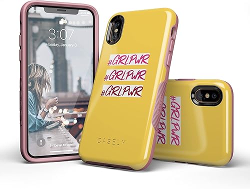 Miniatura 9 de Casely Funda para iPhone XXS  #GRLPWR  Triple amenaza  Diseño protector audaz