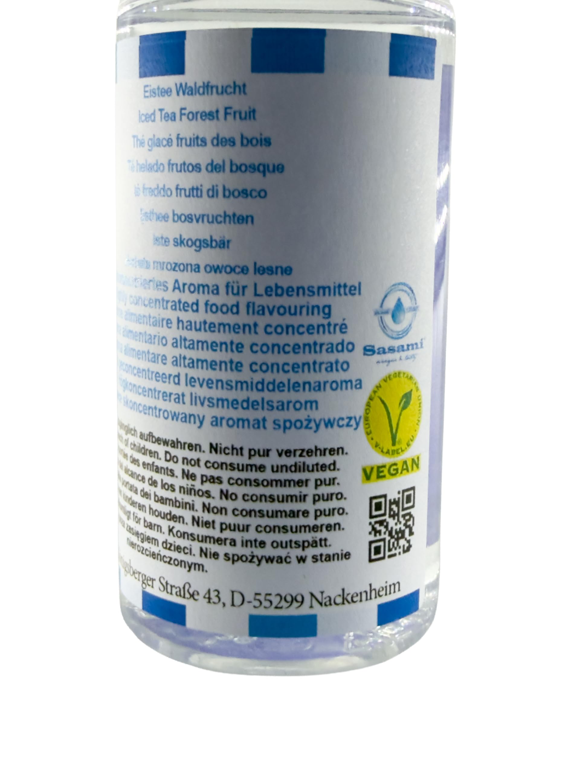 Aroma concentrato tè freddo frutti di bosco - vegano - Sasami - 100ml