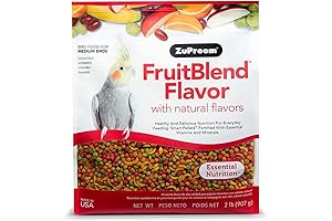 ZuPreem FruitBlend Flavor with Natural Flavors for Medium Birds - Bird Pellets