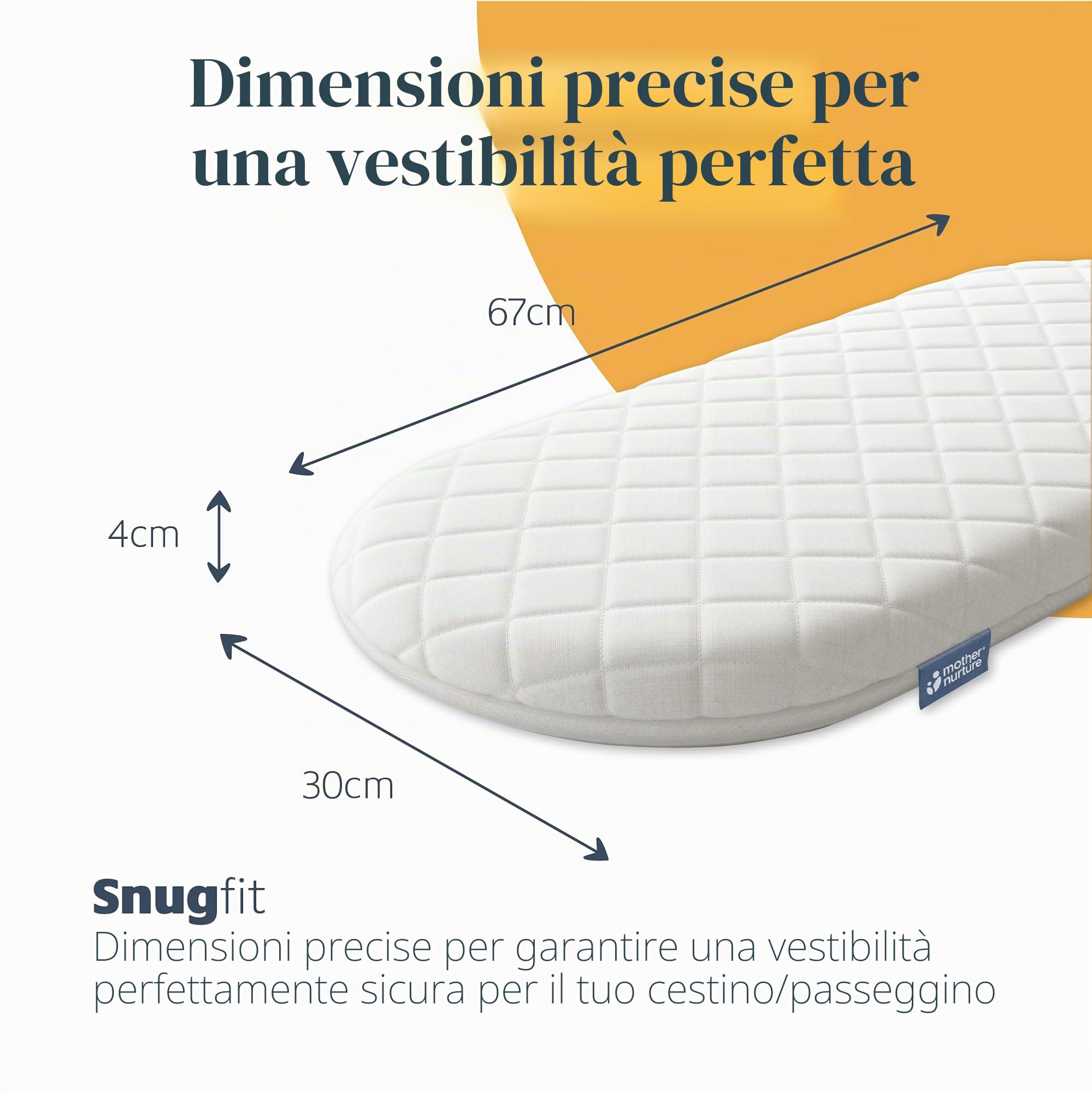 Mother Nurture, materasso per cesto porta-bambini in vimini
