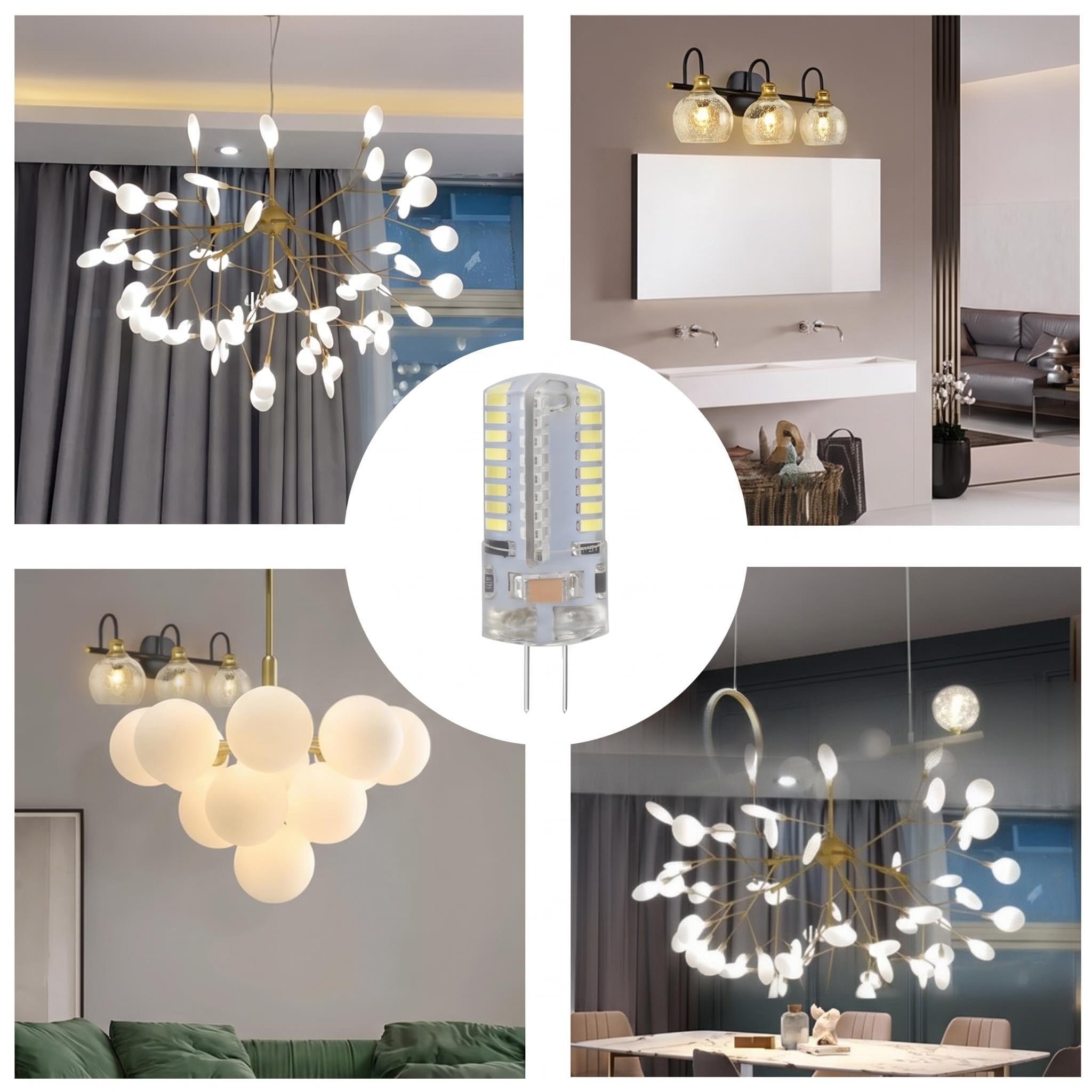 G4 LED-Glühbirne, 7 W, 12 V, AC/DC, T3 Halogen-Ersatz, Keramiksockel, 840 lm, 3000 K Warmweiß, für Landschafts-, Unterschrank- und Deckenleuchten, 20 Stück