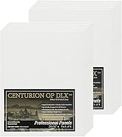 Vista 26 de Centurion Paquete de lienzo de lino imprimado al óleo profesional de lujo, incluye 48 paneles de lona de tamaño pequeño para artistas, estudiantes