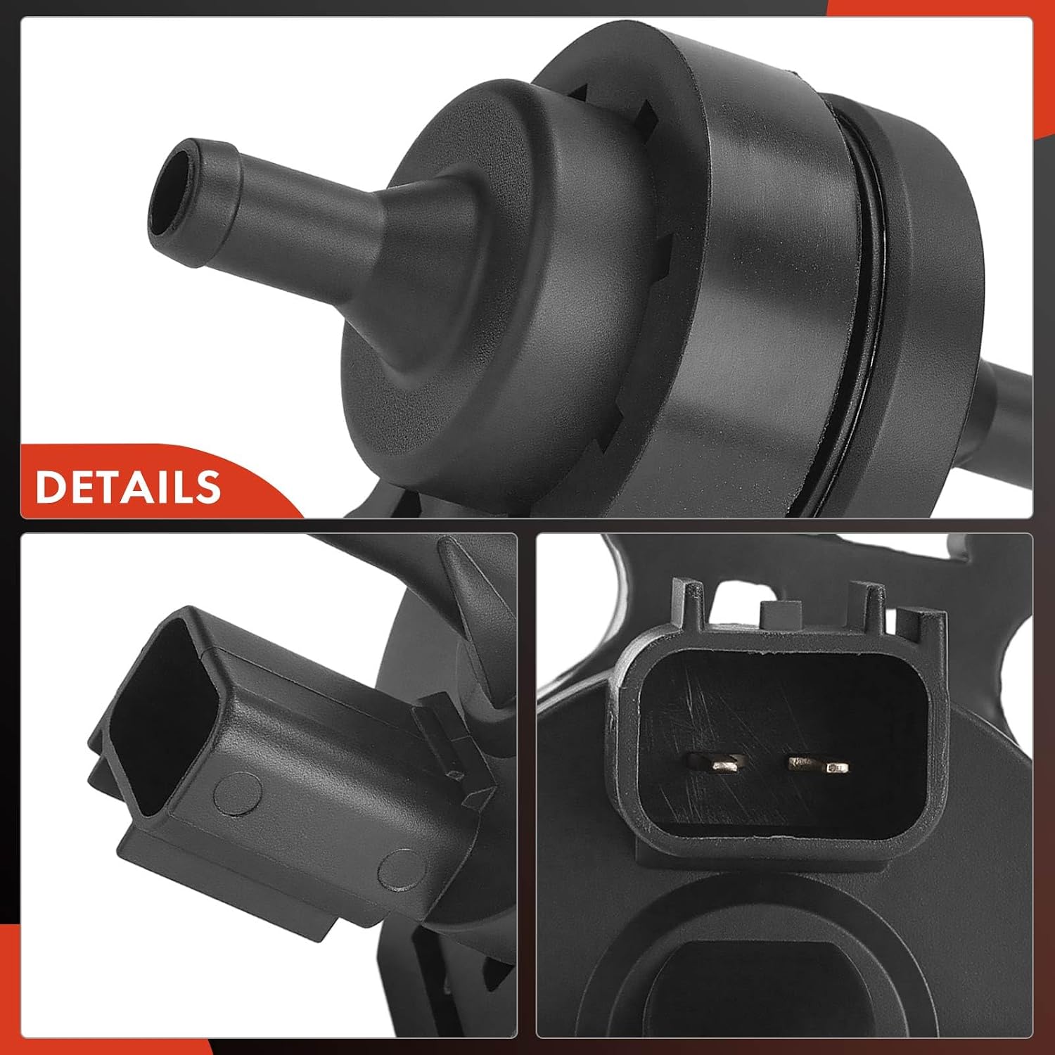 A-Premium Vapor Canister Purge Solenoid Valve Compatible with Mazda 3 2007-2009 2.3L, 6 2006-2008 2.3L 3.0L, CX-7 CX7 2007-2008 2.3L