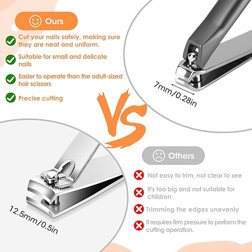 Miniatura 4 de Cortaúñas para niños, para bebés, niños pequeños y niños, recortador de uñas de mandíbula pequeño, herramienta de aseo de precisión para las uñas