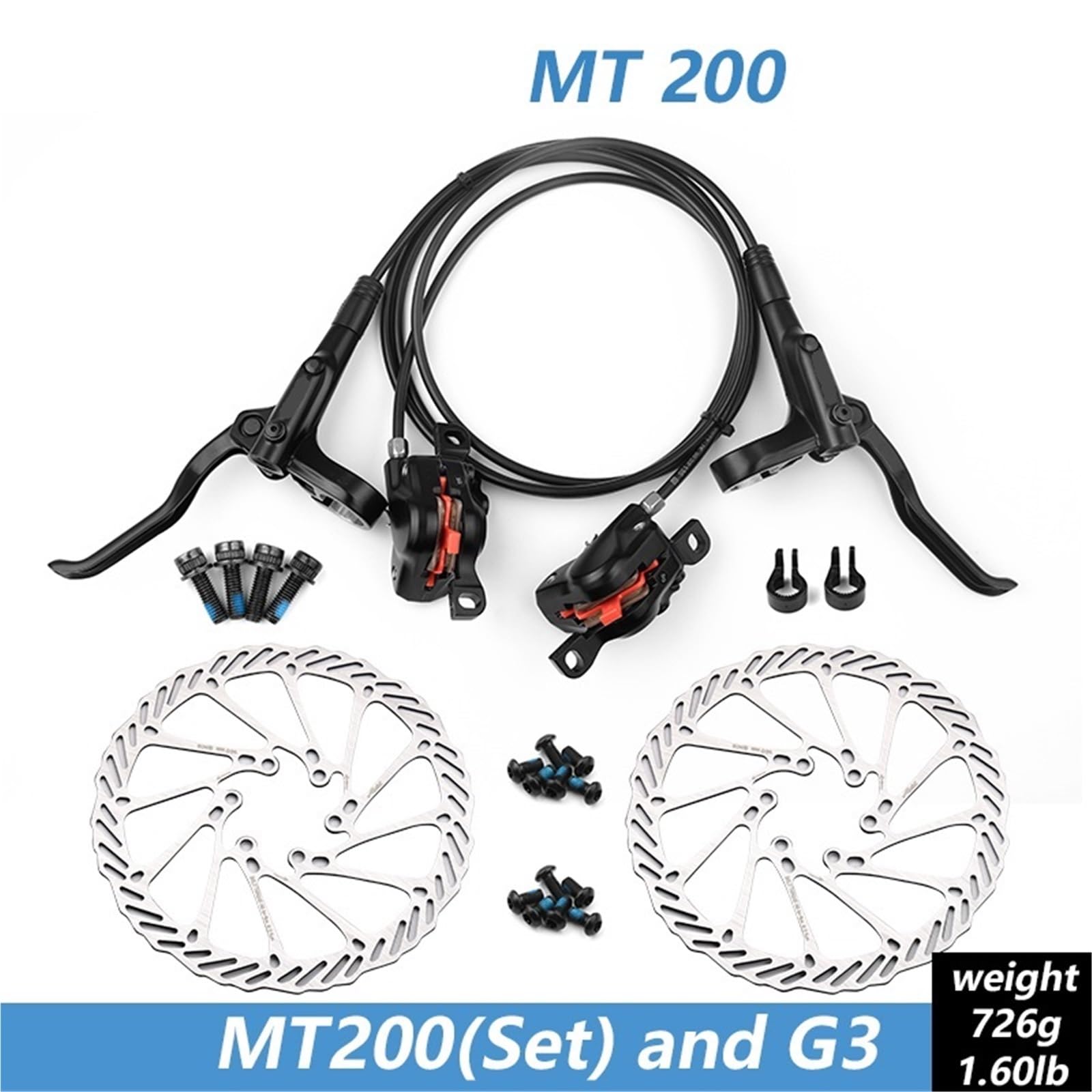 Compatible Con El Juego De Frenos De Disco Hidráulico Shimano MT200 MTB