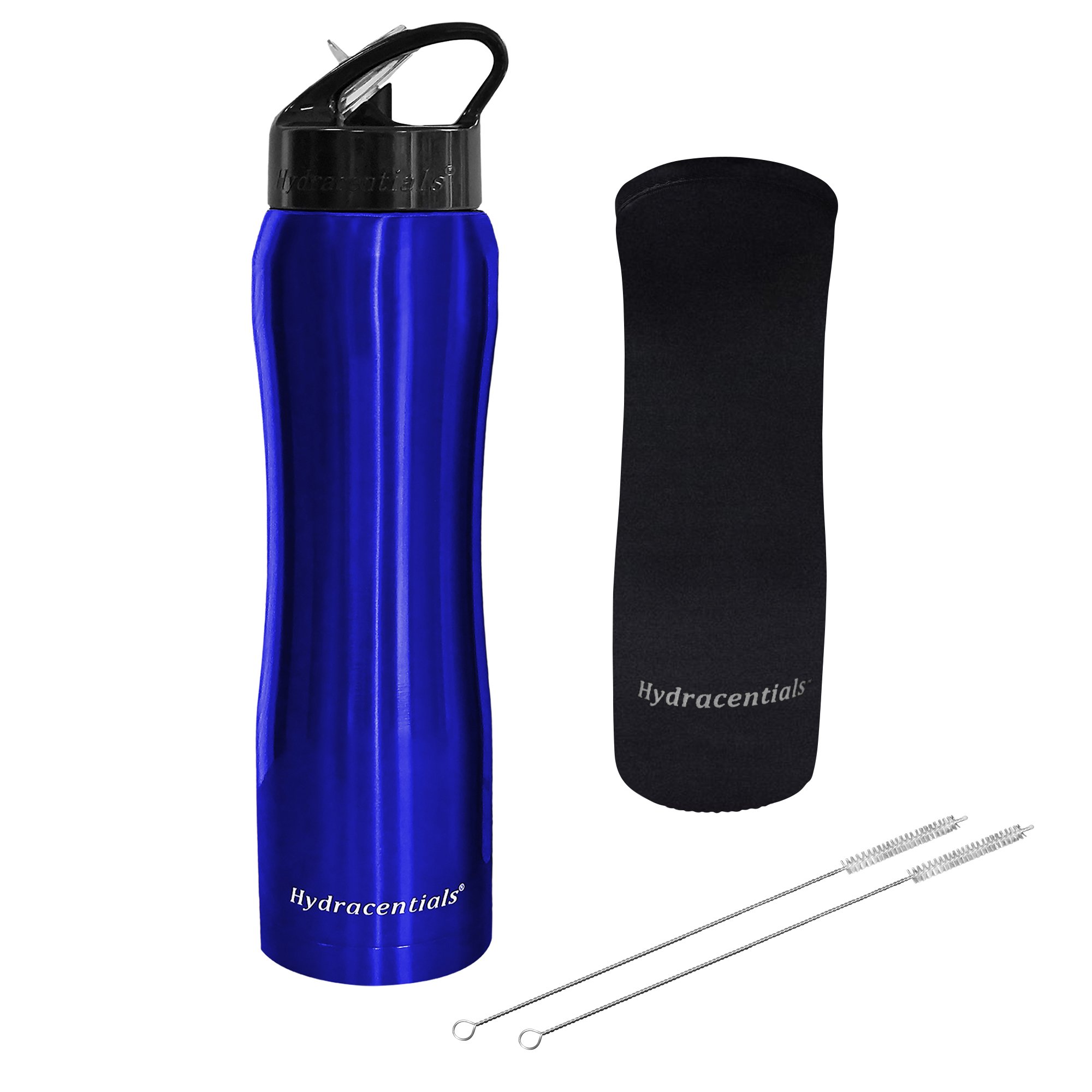 Insulated Stainless Steel Metal Water Bottle with Straw Lid - Vacuum Insulated Water Bottles, Keeps Hot and Cold - Sports Canteen Bottle