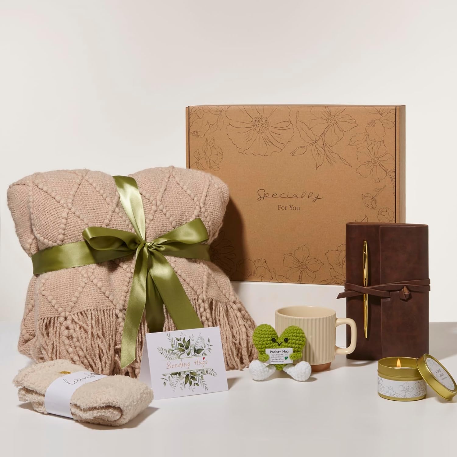 Valentines Day Gifts for Her Wife Mom Friend Sister Girlfriend, Self Care Gifts for Women, Get Well Gifts Baskets Care Package, Birthday Gift , After Surgery Feel Better Thinking of You Gift Set - Image 2