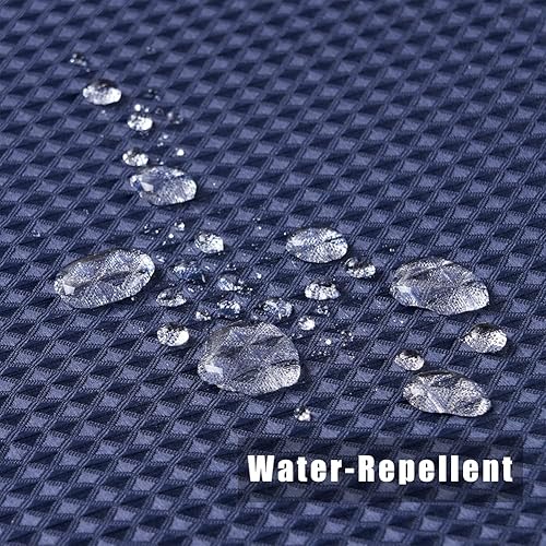 Vista 20 de Cortina de ducha de tela blanca con tejido de gofre de 72 x 72 pulgadas, forro de cortina de ducha de tela texturizada resistente, cortinas de ducha