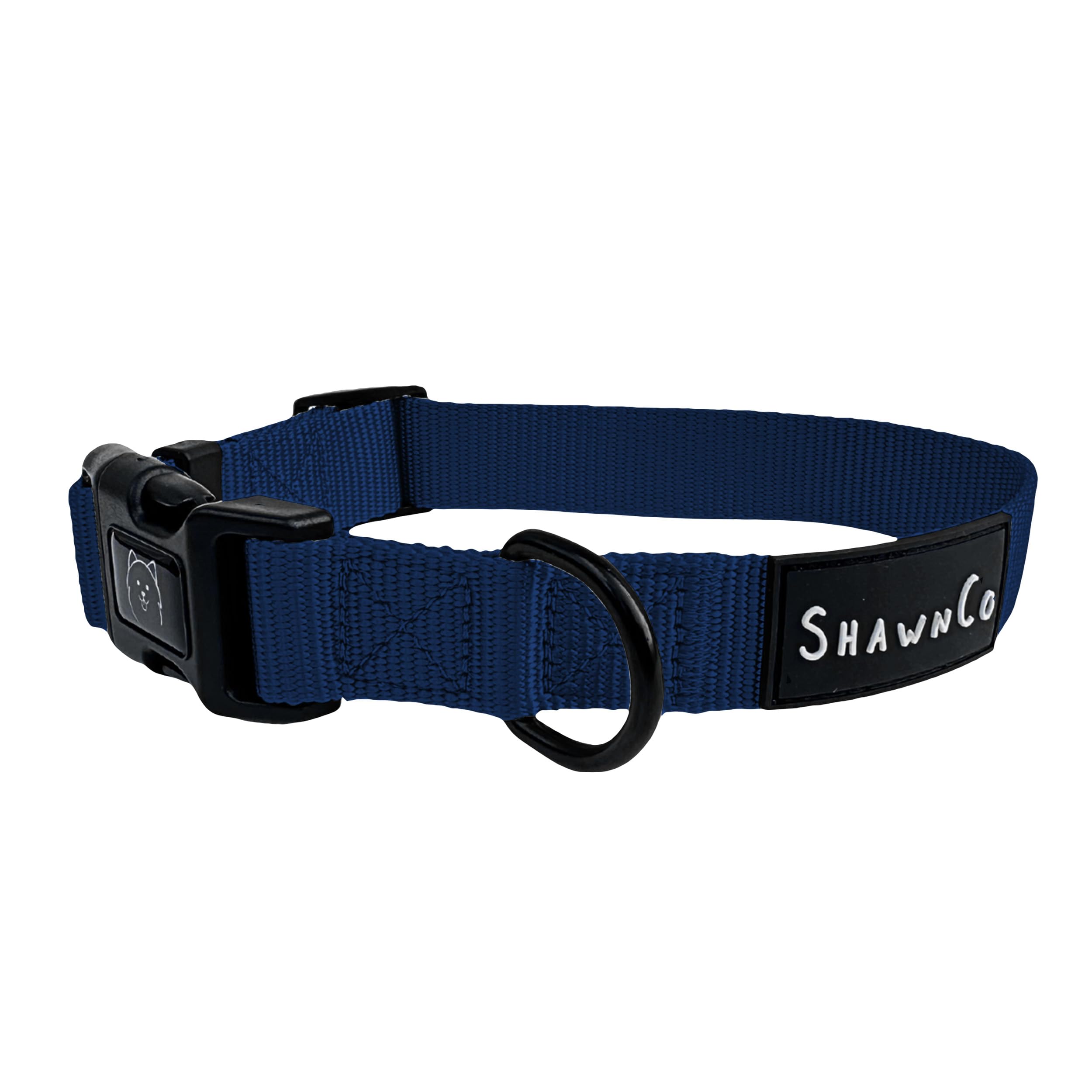 Collier pour chien bleu pacifique ShawnCo réglable et doux pour votre compagnon