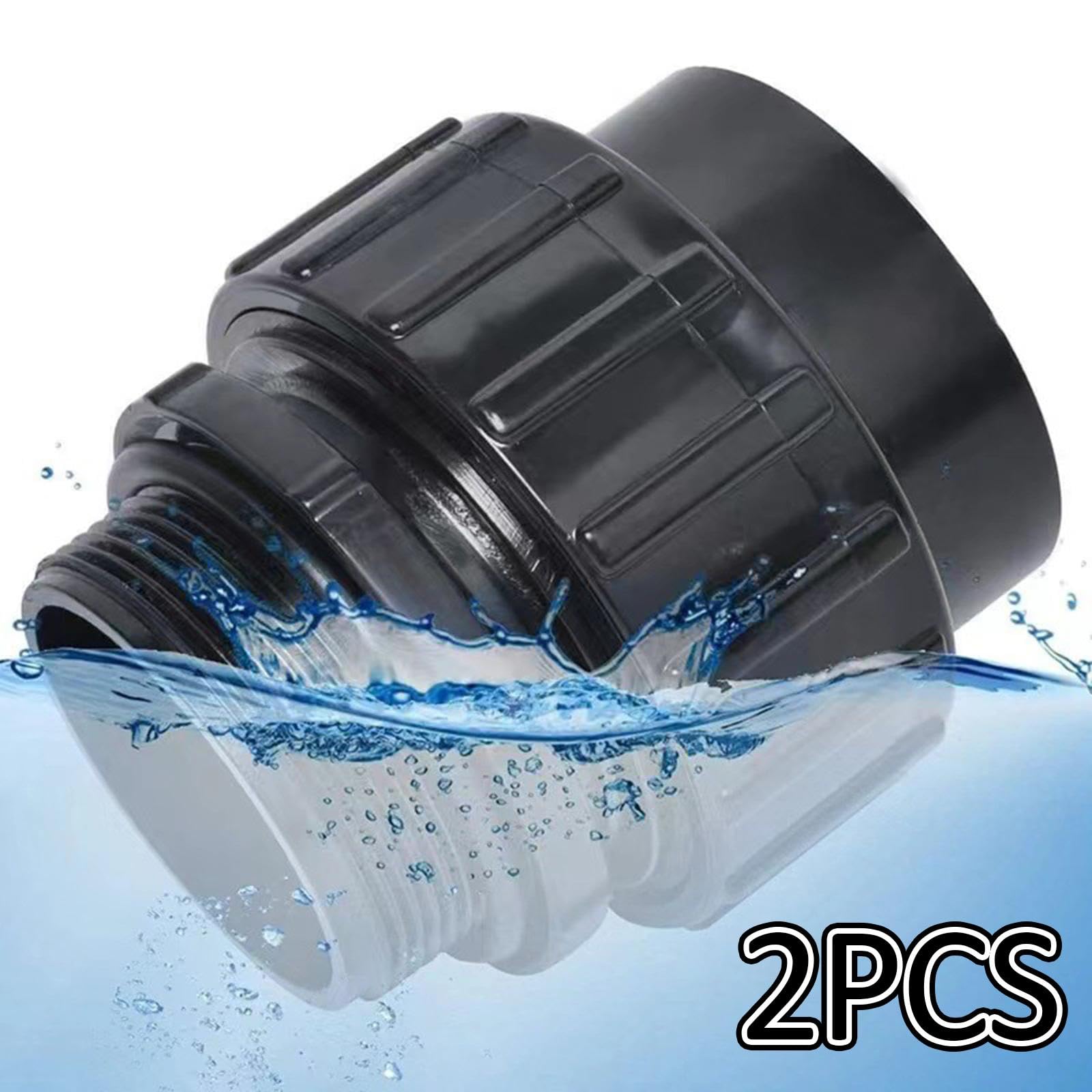 Generic 2 Stück Poolpumpen Fittings, Verbindungsstücke, Zubehörteile, Rohrgleitverbinder