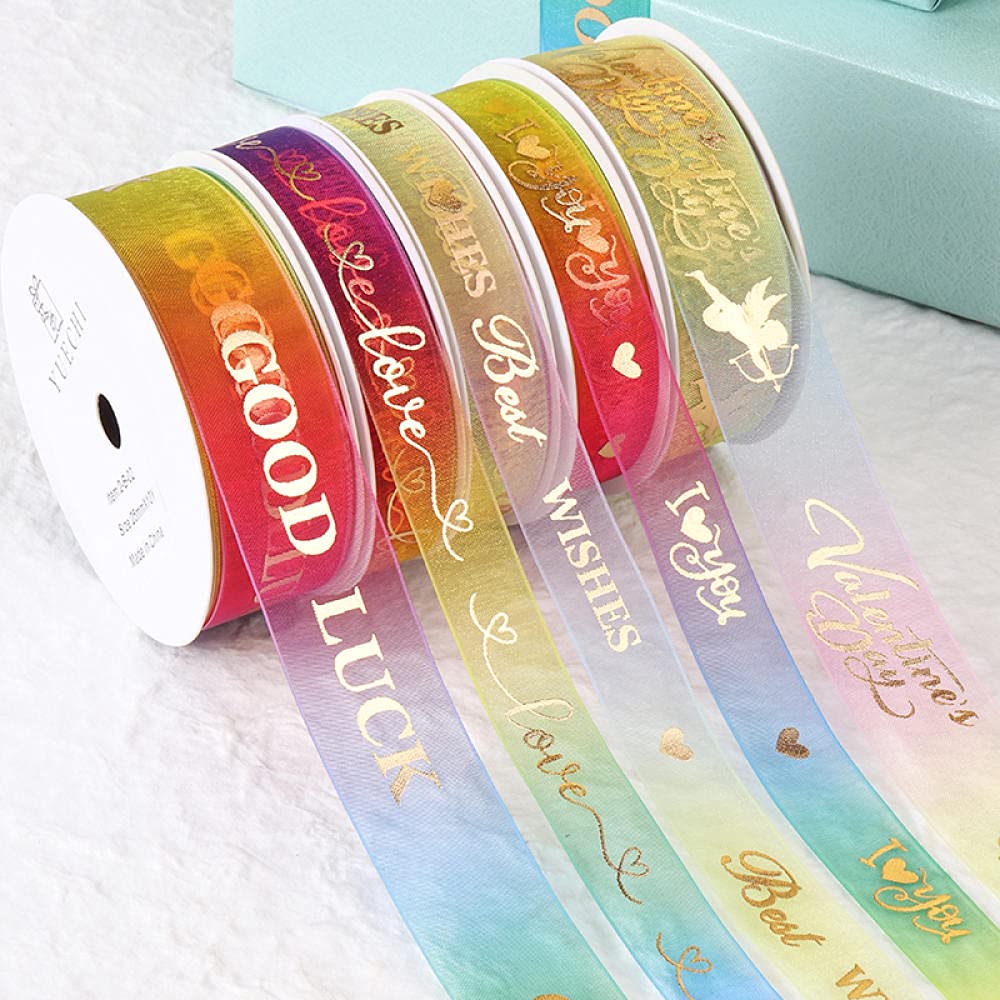Ribbons For Gift Wrapping Ribbon For Fabric Satin Ribbons Wstążka Prezent Urodzinowy Pakowanie Pasek Dekoracyjny Handmade Diy Materiał Walentynki Wstążka Snowband Prezent Wstążka-Wszystkiego Najlepsze