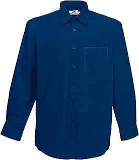 Fruit Of The Loom Mens Long Sleeve Poplin Shirt - coolthings.us
