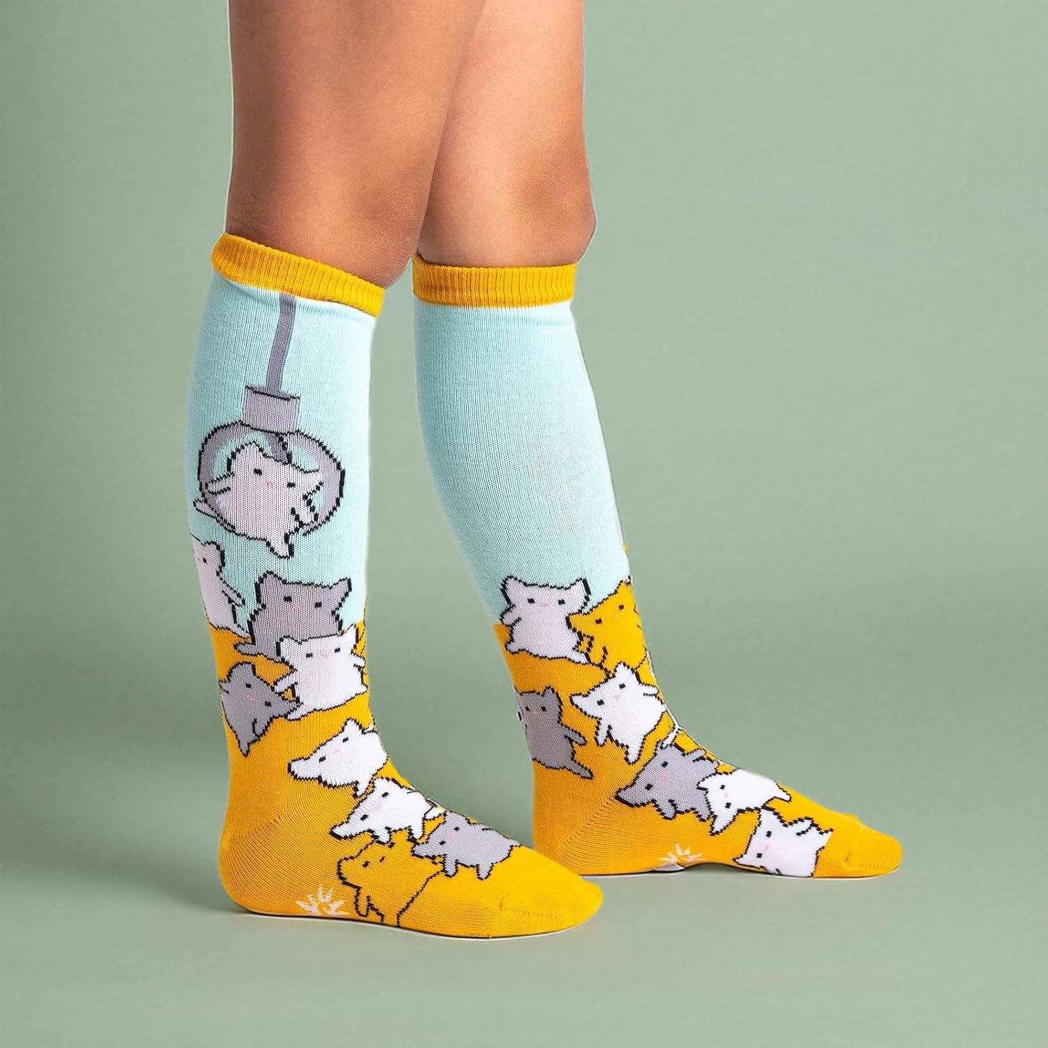 Sock It To Me, Little Girls Cat Claw Knee High Socks, One Size - Image 5