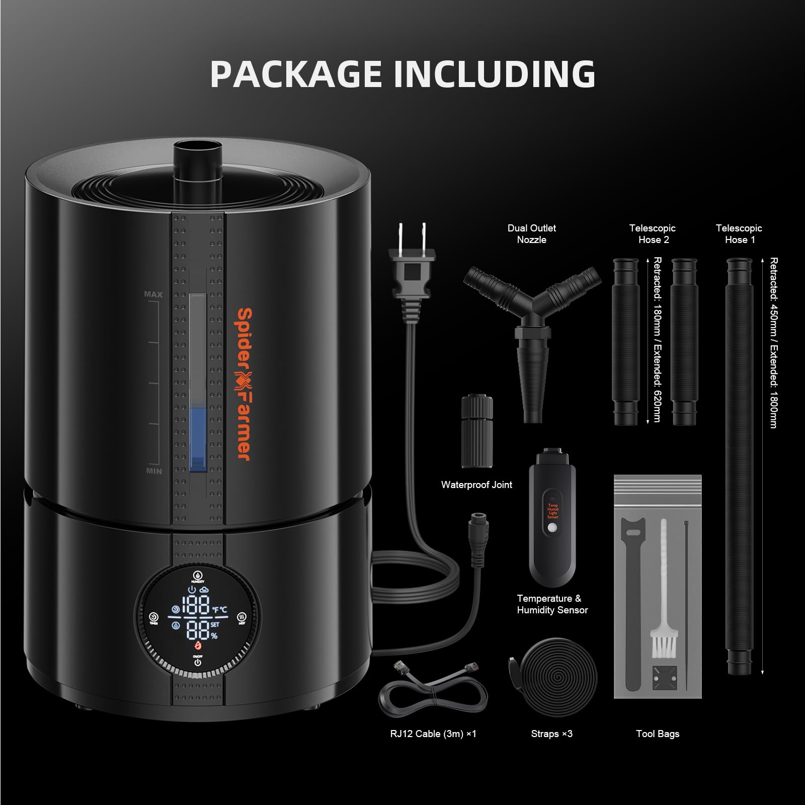 2025 Spider Farmer Humidificateur (5L)