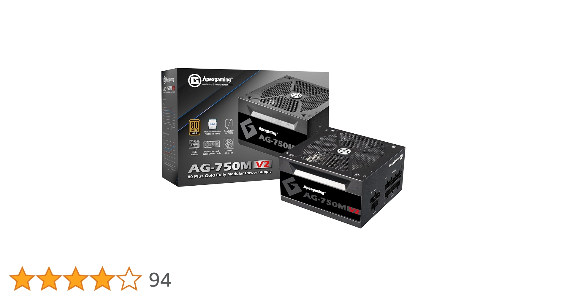 Apexgaming AG-750M V2 750W 電源ユニット AG-750M-V2-JP – ApexGaming – LittleGiant