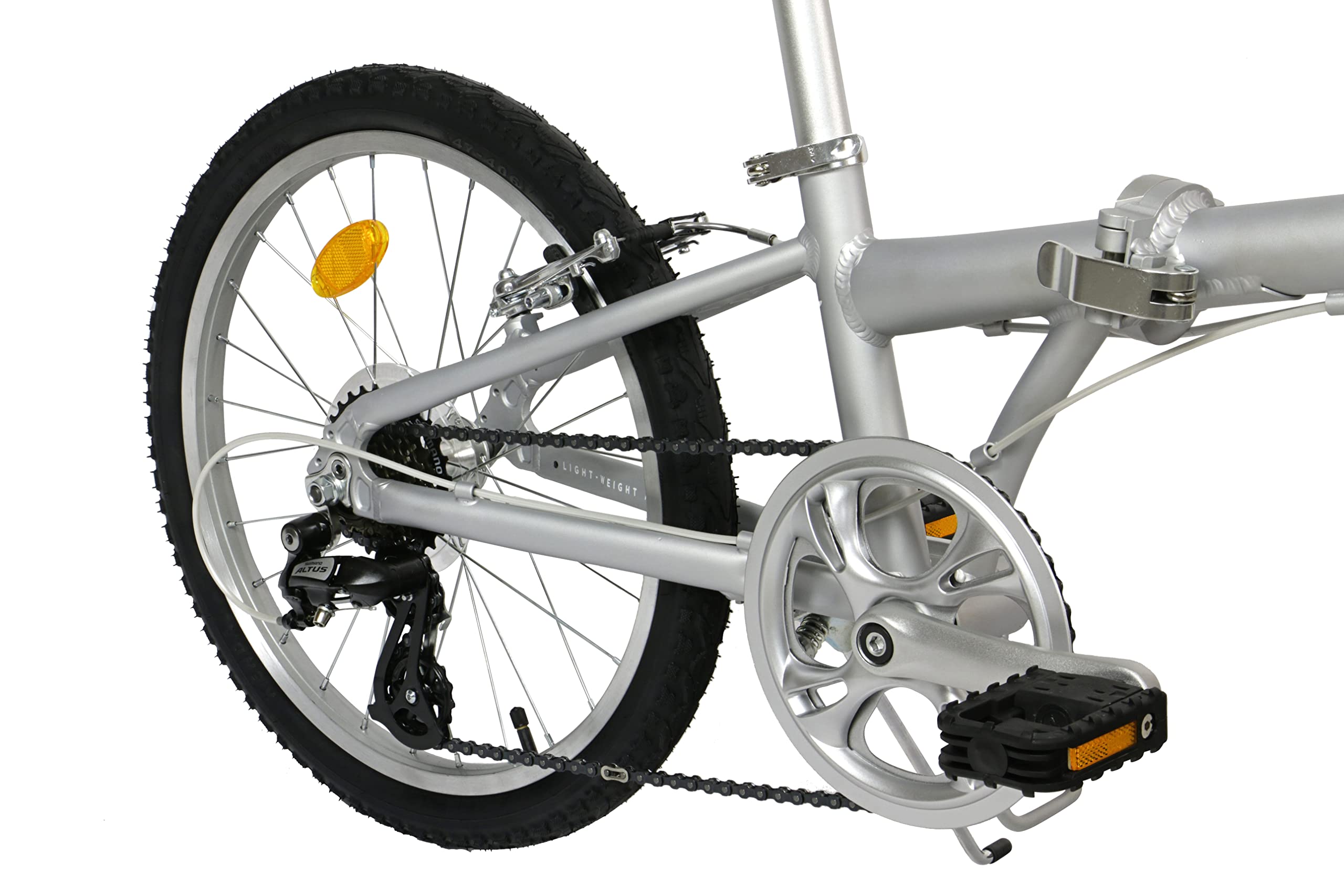 FabricBike Vélo Pliant, Cadre en Alliage, Mono-Vitesse, 3 Couleurs (Space Grey 7 Speed)
