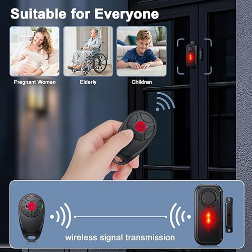 Miniatura 6 de Alarma de puerta, Sensores de alarma de ventana, Alarmas de puerta para seguridad de los niños, Campanas de puerta cuando se abre la puerta, Sensor