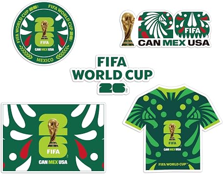 FIFA World Cup 2026 Fridge Magnets Set,Official USA Mexico Brazil Argentina Soccer Fan Souvenir Refrigerator Magnets FIFA Stickers Merchandise for Home Office Decorations