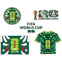 FIFA World Cup 2026 Fridge Magnets Set，Official USA Mexico Brazil Argentina Soccer Fan Souvenir Refrigerator Magnets Merchandise for Home Office Decorations