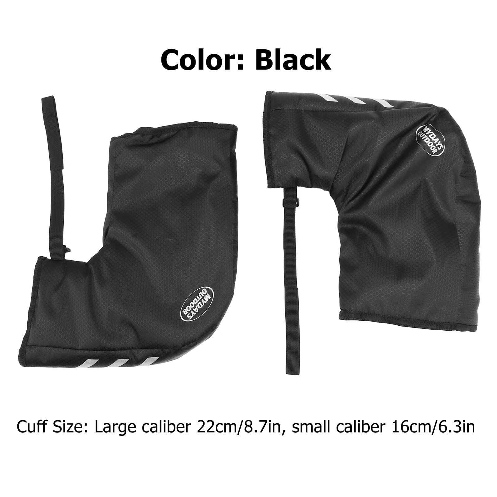 1 par de Guantes para Manillar de Bicicleta, Impermeables, Reflectantes, cálidos para Manos, Cubierta térmica de Invierno, Protector de Mano para Manillar de Bicicleta
