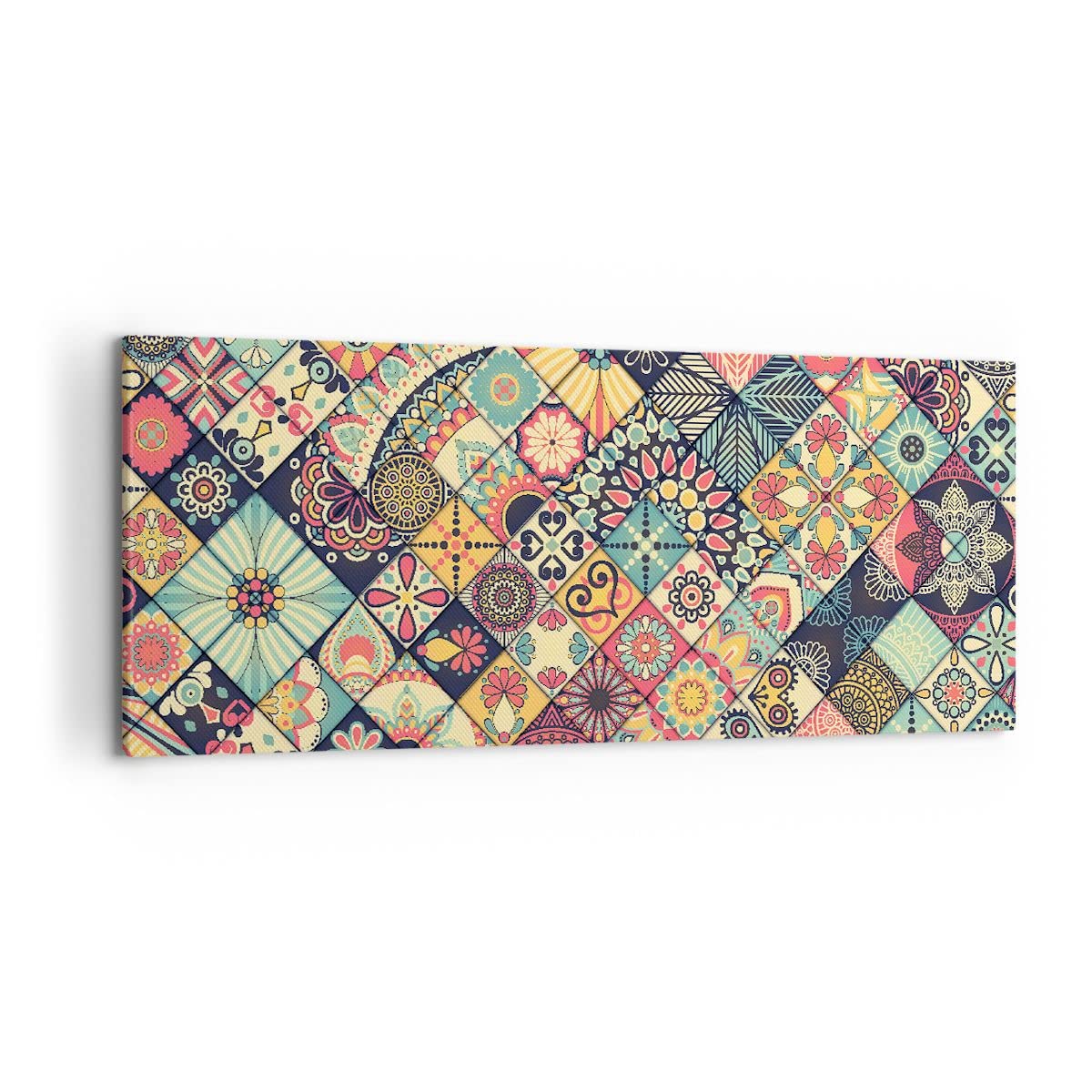 Cuadro Decorativo Moderno Sobre Lienzo - Canal Grande Al Atardecer, 120x50 Cm, Listo Para Colgar
