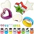 Sandwich Cutter and Sealer,Round Heart Star 3Pcs Shapes Sandwich Decruster Press Mold+8pcs Stainless Steel Mini Vegetable Cookie Cutters,Bread Sandwich Decruster Pancake Maker DIY for Kids Bento