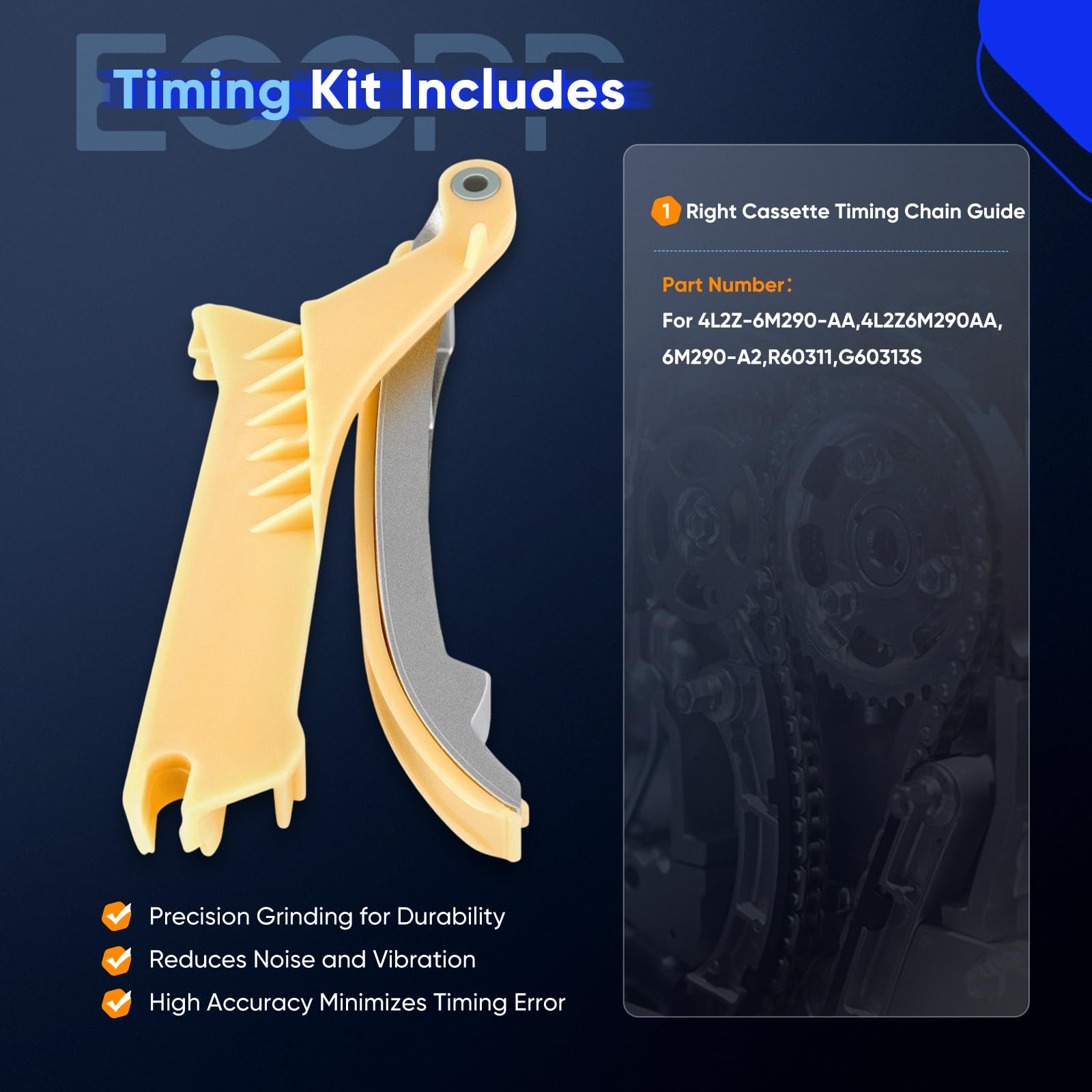 Amazon.com: ECCPP G60313S Timing Chain Kit Guide Rails fits for