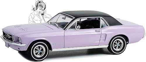 Miniatura 2 de Greenlight 118 1967 Mustang Coupe She Country Special - Bill Goodro Ford, Denver, Colorado - Orquídea de la tarde 13662 Envío desde Canadá