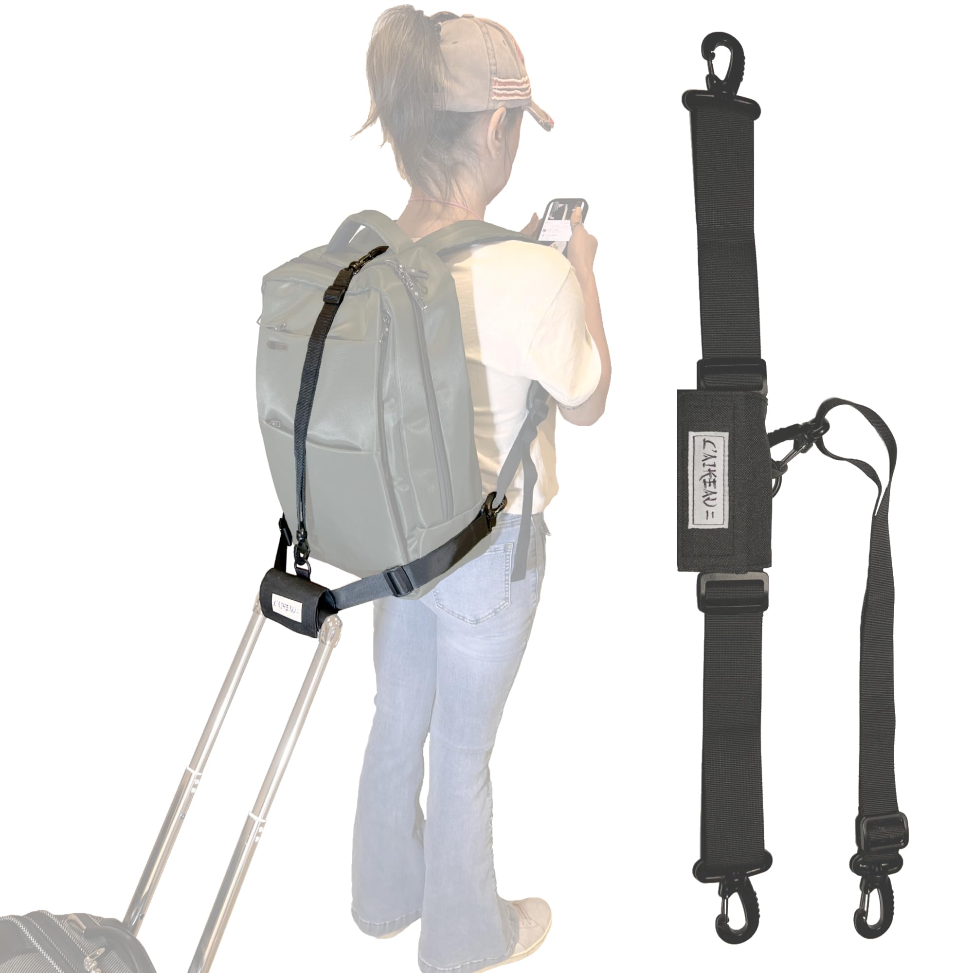 LAIKEAU Luggage Leash for Travel Convenience, Travel Essentials and Ideal Luggage Accessories and Travel Gifts for Women, Luggage Straps are Travel