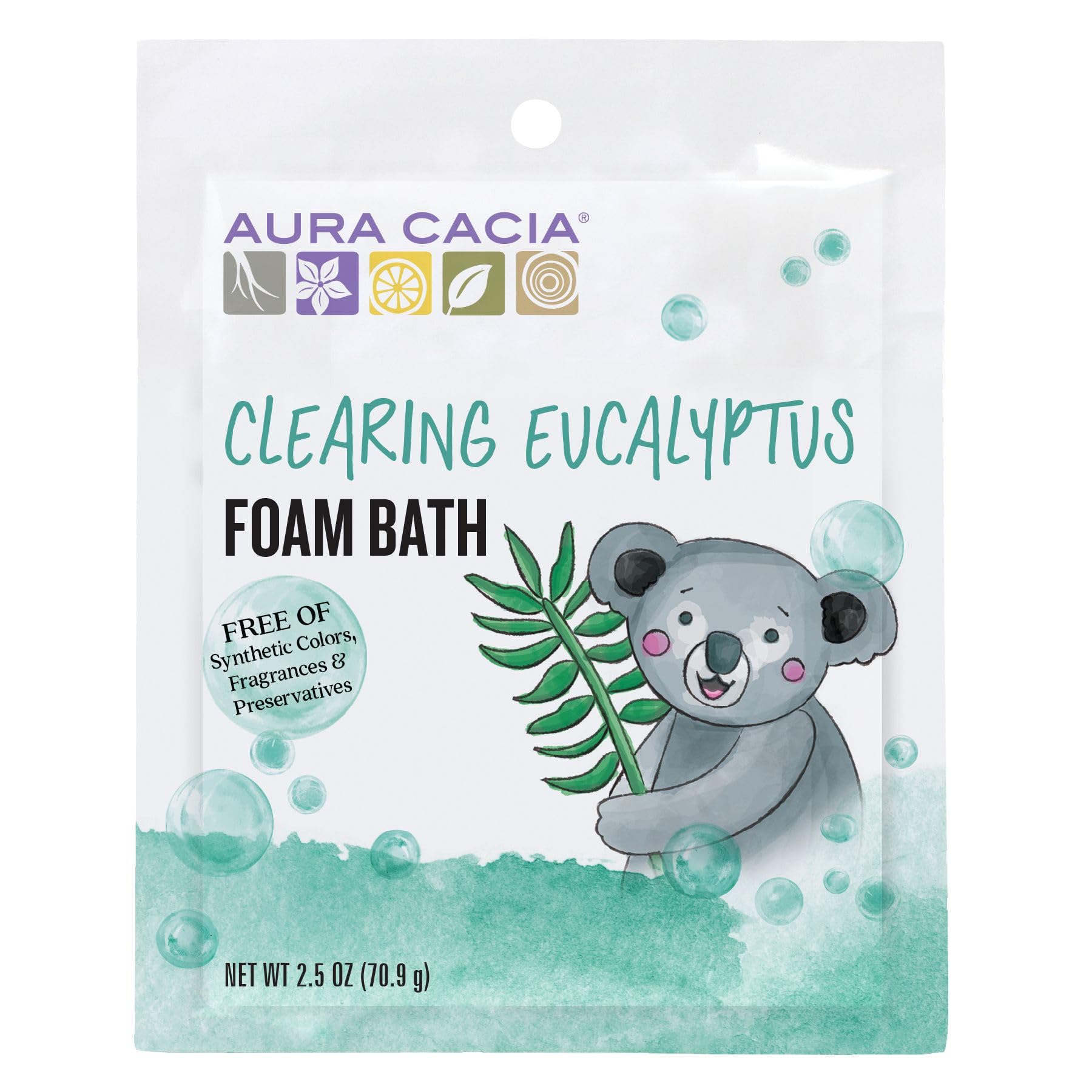 Aura Cacia Aura Cacia pianka do kąpieli dla dzieci, 6 sztuk