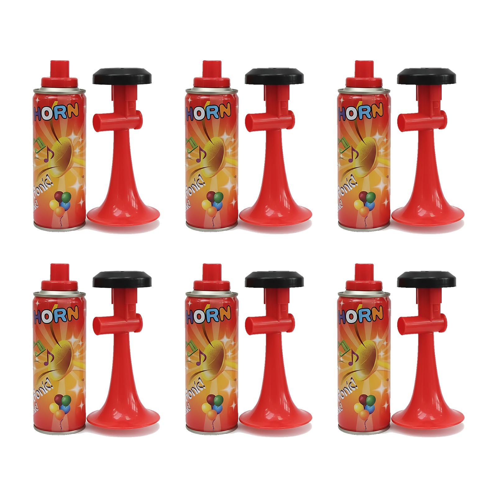 Portable Handheld Air Horn with Compressed Air Canister – 120dB High-Decibel Safety Signal & Celebration Noise Maker – Great for Boating, Sporting Events, Camping, and Parties (3)