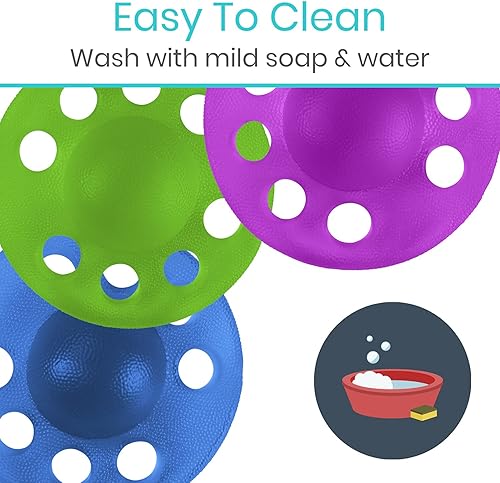 Miniatura 8 de Vive Fortalecedor de dedos (paquete de 3) – Equipo de terapia de manos para fuerza de agarre – Kit de entrenamiento extensor de antebrazo – Bolas de