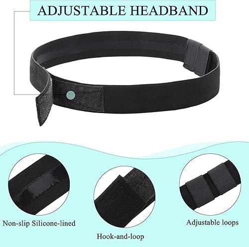 Miniatura 3 de Tondiamo Cánula de oxígeno nasal de 3 unidades, protector de oído gris oscuro, diadema de cánula, cómodos protectores de oídos para tubos de