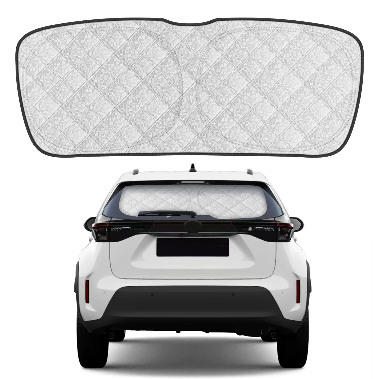Parasol para Luna Trasera Compatible con Toyota Yaris Cross 2020-2026, Protector Solar Interior para Ventana Trasera de Coche, Plegable, Cubierta Reflectante para el Sol